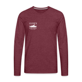 Men's Premium Long Sleeve T-Shirt Dark - heather burgundy