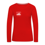 Women's Premium Long Sleeve T-Shirt Dark - red