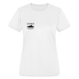 Women's Moisture Wicking Performance T-Shirt Dark - white