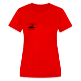 Women's Moisture Wicking Performance T-Shirt Dark - red